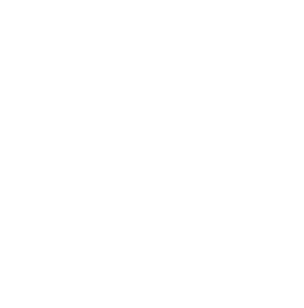 A bold black and white geometric design featuring four thick white lines curving inward from each edge, meeting at the center to form a cross with rounded corners—symbolizing Affordable Health Care—leaving black triangular shapes in the corners.